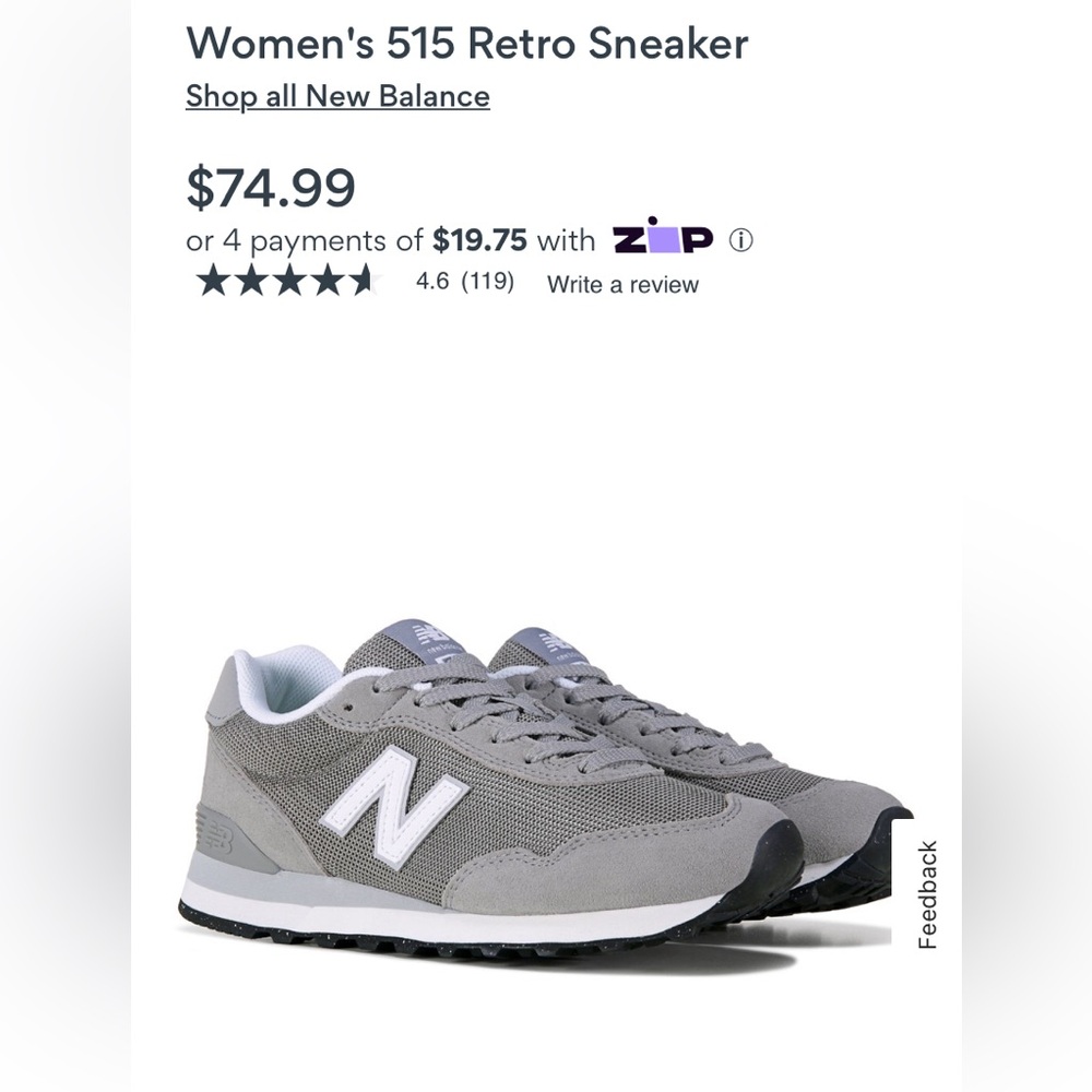 NB 515 Woman retro sneaker